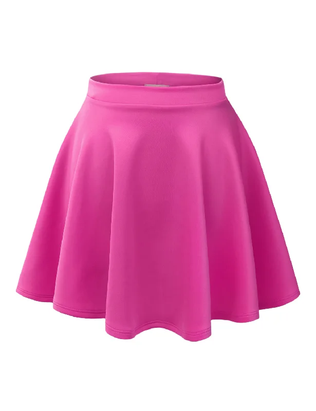 Versatile Stretchy Flared Skater Skirt